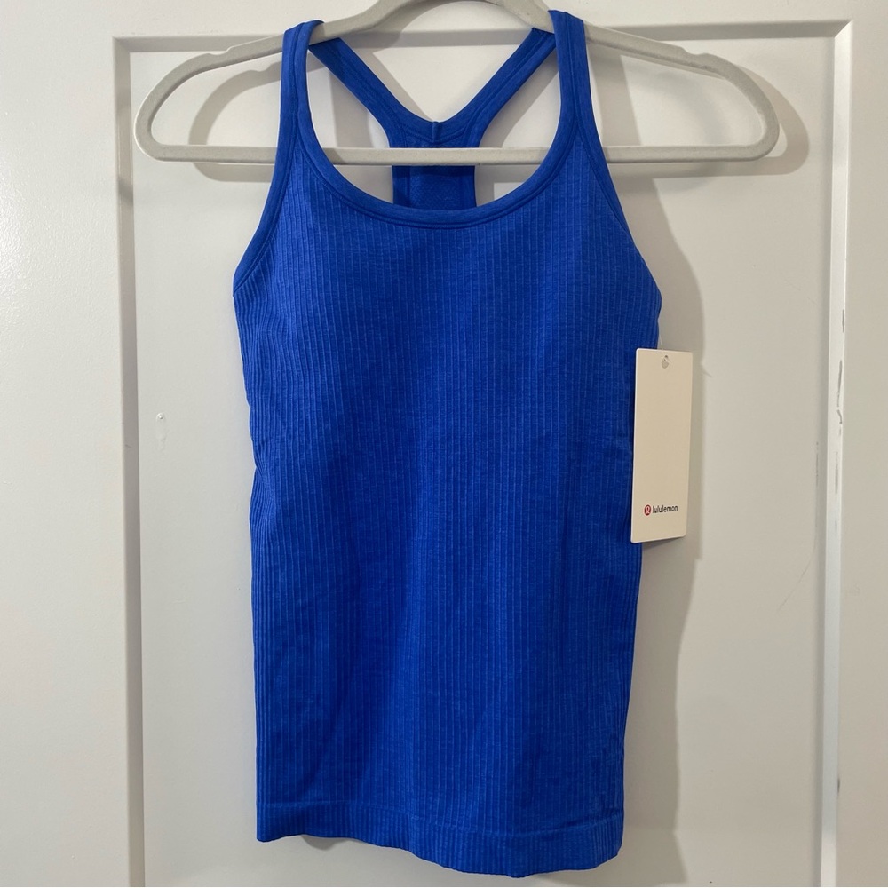 Lululemon Ebb to Street Tank Cerulean Blue